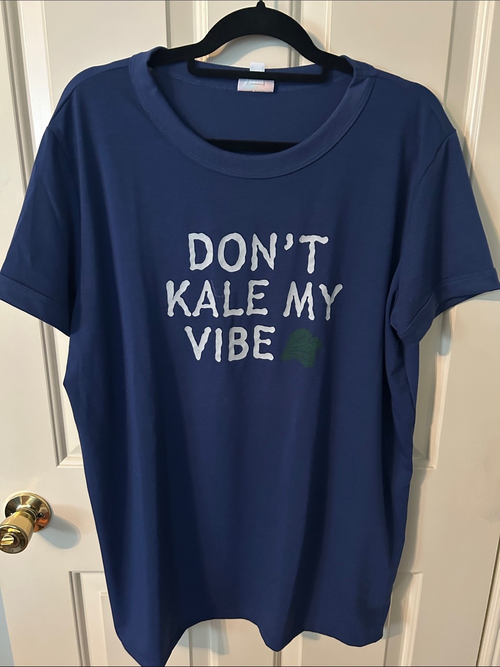 LuLaRoe Navy 'Don't Kale My Vibe' Graphic Tee